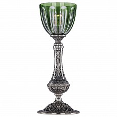 Настольная лампа декоративная bohemia ivele crystal 7100 71100l-15 nb p1 clear-green-h-1h